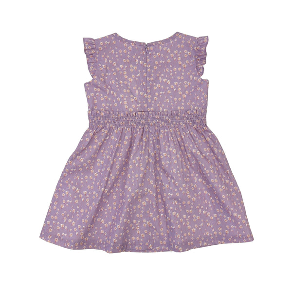Girl's Floral Smocking Sleeveless Dress