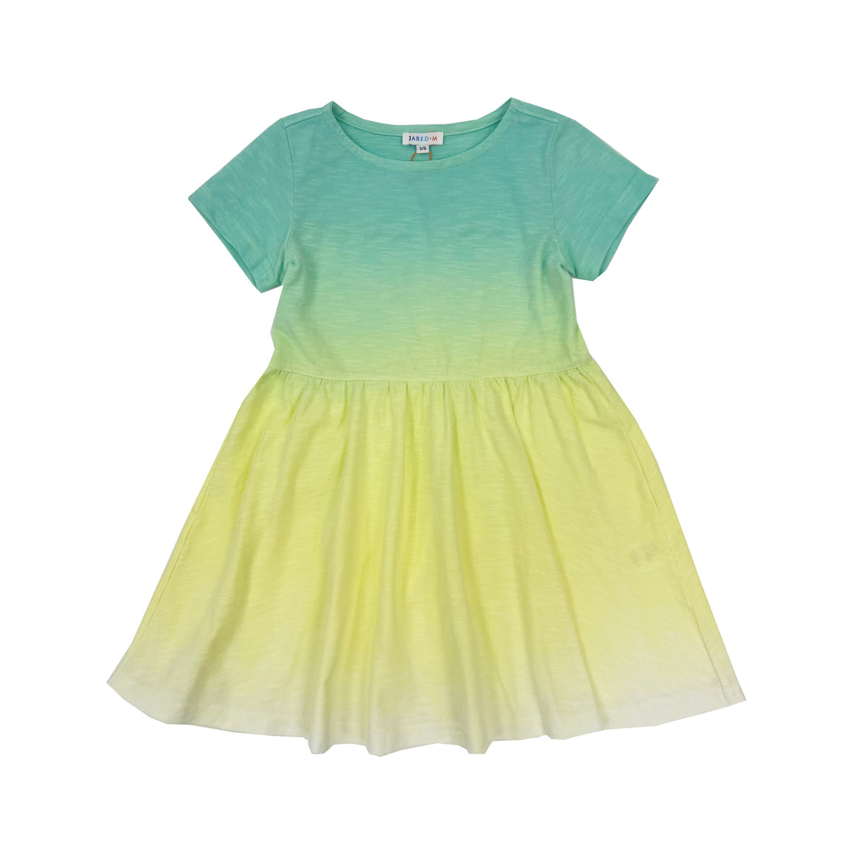Girl's SS Knit  Dip dye Dress