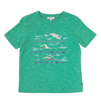 Boy's SS Crew Neck Swimming Dolphins Tee
