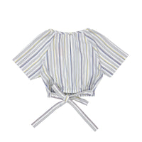 Girl's Round Neck Stripe Top
