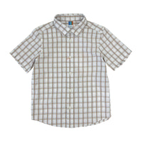 Boy's SS Spread Collar Plaid shirt