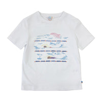 Girl's SS Crew Neck Swimming Dolphins Tee