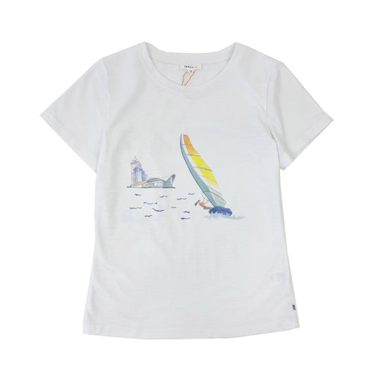 Ladies SS Crew Neck Windsurfing Tee - My Little J