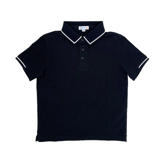 Boy's  SS Flat Knit  Polo - My Little J