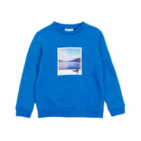 Boy's LS Knit Crew Neck Loch Ness Monster Pullover