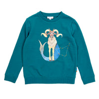 Boy's LS Knit Crew Neck Capricorn Pullover - My Little J