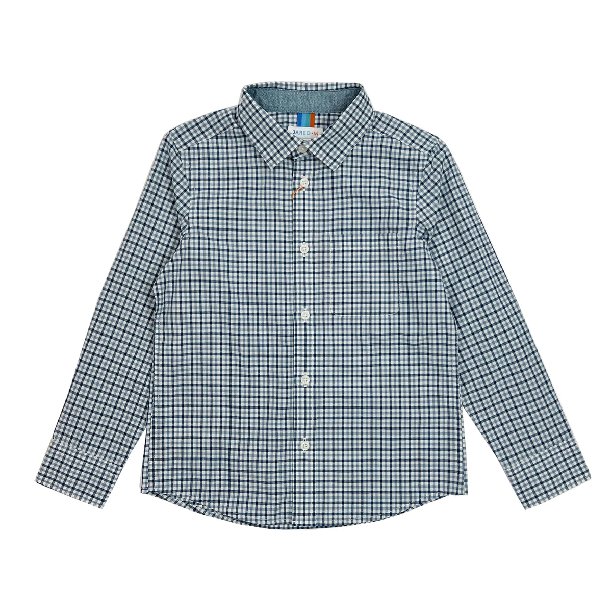 Boy's LS Spread Collar  Gingham Check Shirt - My Little J