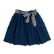 Girl's Waist Tie Knit Skirt