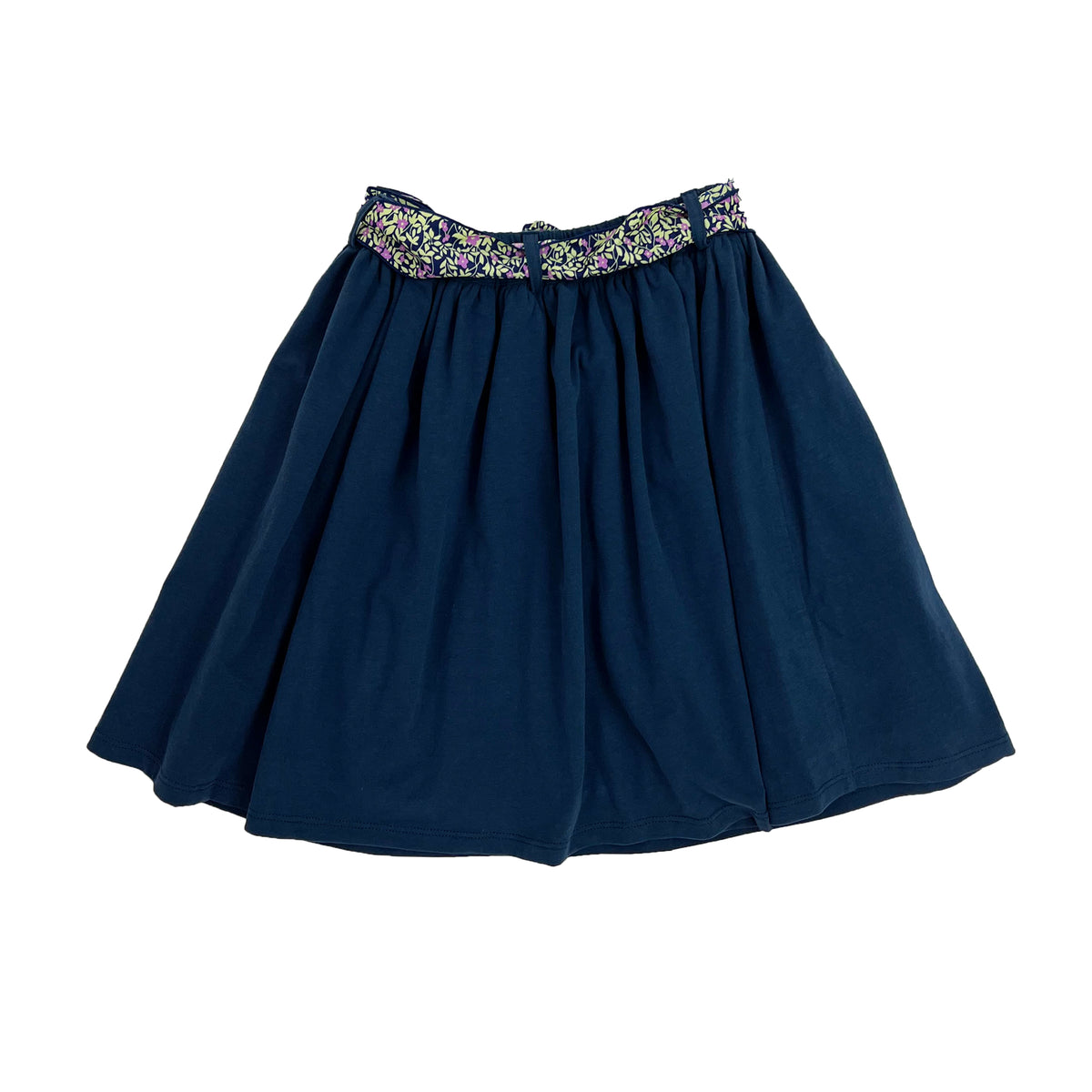 Girl's Waist Tie Knit Skirt