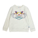 Girl's LS Knit Crew Lovebirds  Pullover