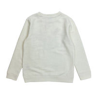 Girl's LS Knit Crew Lovebirds  Pullover