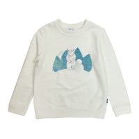 Boy's LS Knit Crew Neck Yeti Pullover