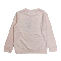 Girl's LS Knit Crew Lovebirds  Pullover