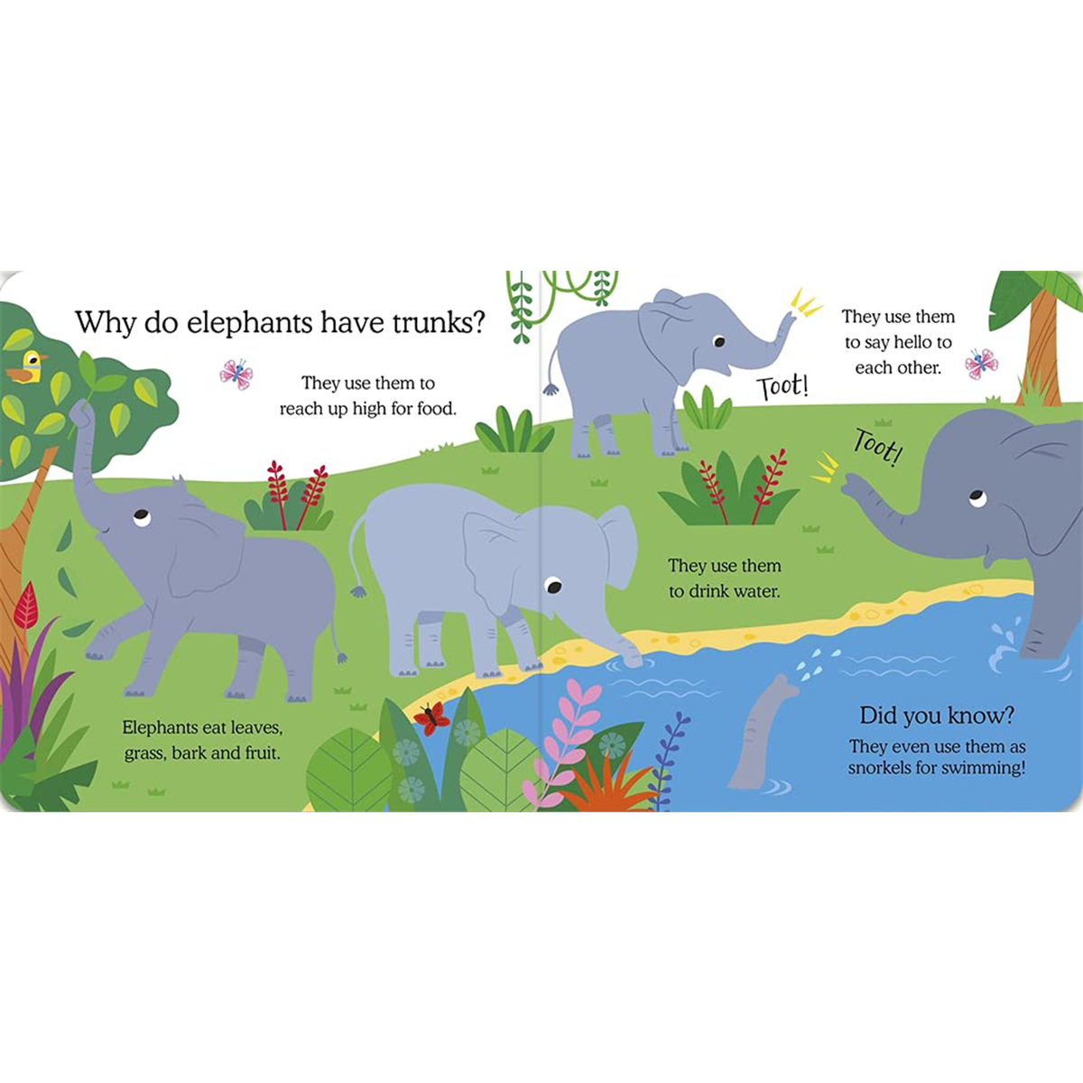 What Do Animals Do All Day?: Elephant : Lift the Flap Board Book - My Little J